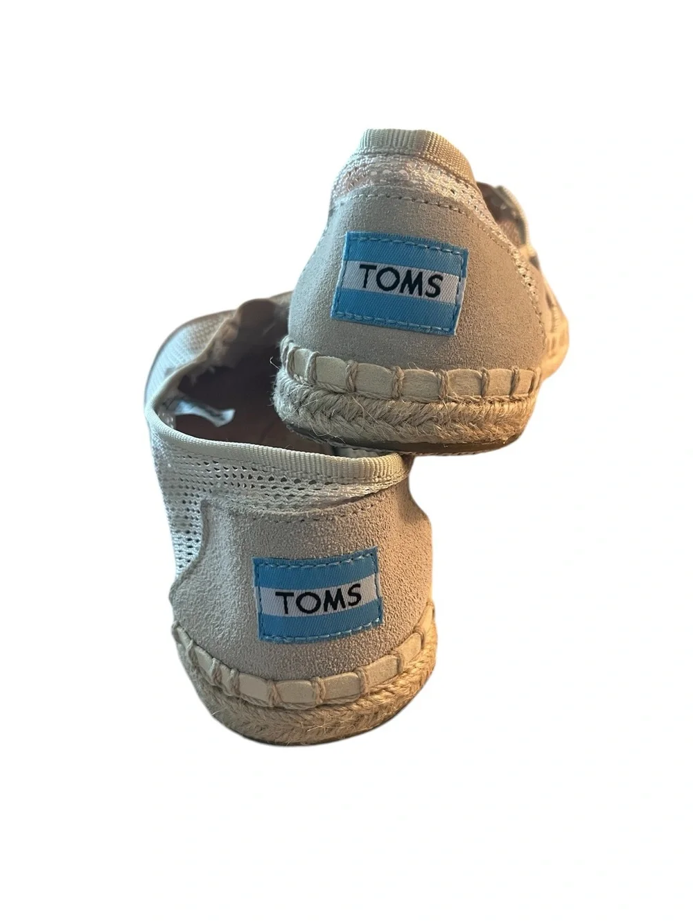 🆕 TOMS Beige Mesh Espadrille Slip-Ons